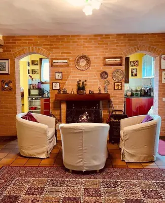 Area soggiorno di B and B Serenella Country House