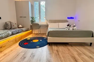 Letto o letti in una camera di Casa Semi 整套公寓
