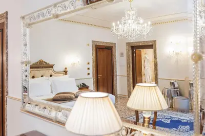 Letto o letti in una camera di Hotel Ai Cavalieri di Venezia