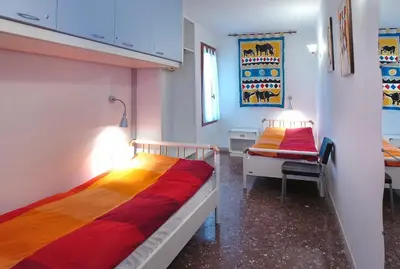Letto o letti in una camera di Ca Guardiani
