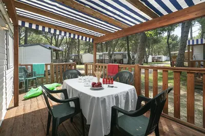Balcone o terrazza di Albatross Mobile Homes on Camping Ca'Savio