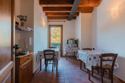 Letto o letti in una camera di Agriturismo P rato Fiorito