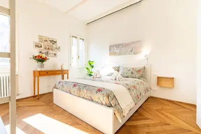 Letto o letti in una camera di Atmosfere autentiche nel cuore di Venezia