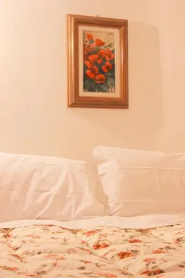 Letto o letti in una camera di Mimi's studio