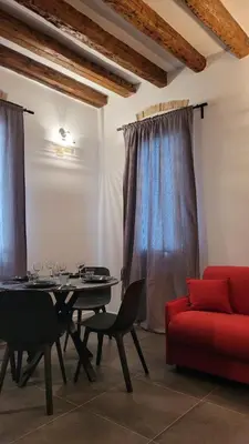 Area soggiorno di Lovely Escape in Venice