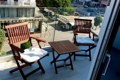 Balcone o terrazza di Nuovo Appartamento in centro con vista mare