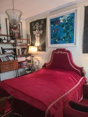 Letto o letti in una camera di Villa Leonati