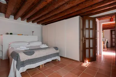 Letto o letti in una camera di Ca' del Majo