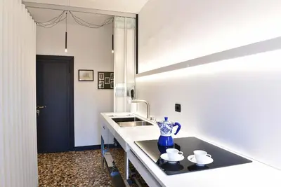 Cucina o angolo cottura di Refugium AMORIS - apartment with fantastic roof terrace