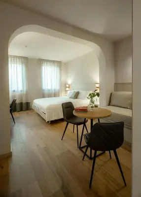 Letto o letti in una camera di Sorapiana
