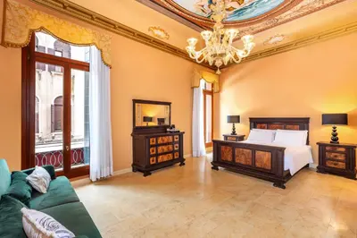 Letto o letti in una camera di Antico Portego