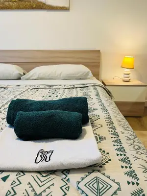 Letto o letti in una camera di Gabriel House - parking and station