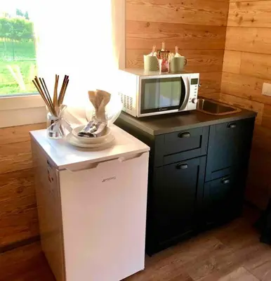 Cucina o angolo cottura di Mini Alloggi Il Vigneto del Borgo