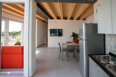 Cucina o angolo cottura di Elsa Attico vista mare