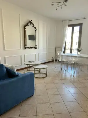 Area soggiorno di Venice Canal Stay