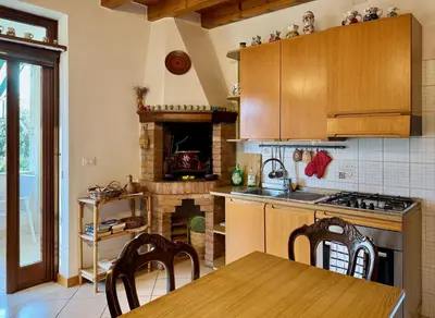 Cucina o angolo cottura di Airy & panoramic with terrace, 2 minutes from the sea
