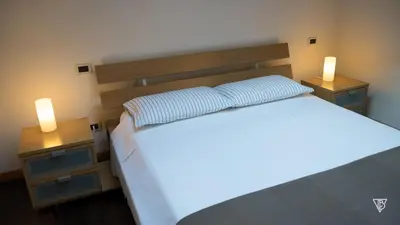 Letto o letti in una camera di Antico Alveo