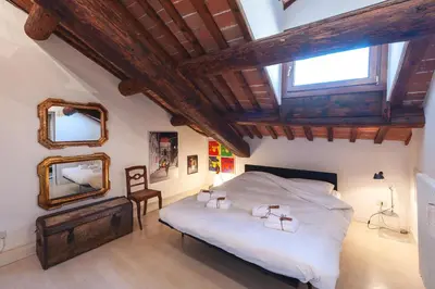 Letto o letti in una camera di Casa Gep - Ponte San Michele