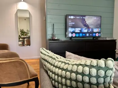 TV o dispositivi per l'intrattenimento presso Bilocale moderno a Conselve