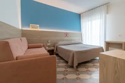 Letto o letti in una camera di Hotel Capri 3 Stelle SUPERIOR