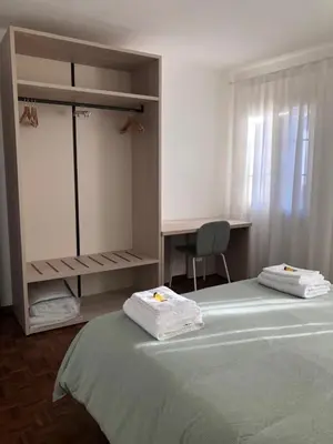 Letto o letti in una camera di Casa Graziani