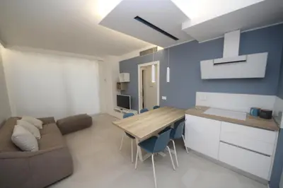 Cucina o angolo cottura di Modern and renovated flat with terrace in Rosolina