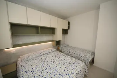 Letto o letti in una camera di Modern and renovated flat with terrace in Rosolina