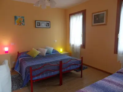 Letto o letti in una camera di B&B Giardino di Ro