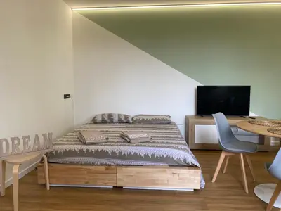Letto o letti in una camera di La casetta al parco