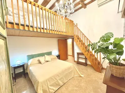 Letto o letti in una camera di Casa Del Pittore