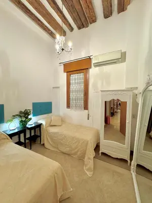 Letto o letti in una camera di Casa Del Pittore