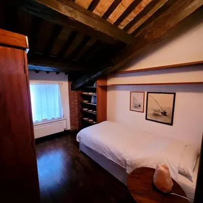 Letto o letti in una camera di Cà Lori