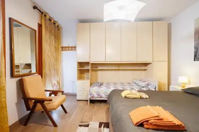 Letto o letti in una camera di Casa Algisa