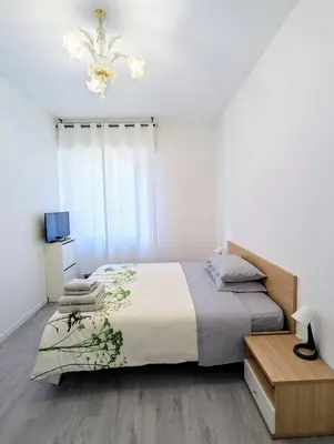 Letto o letti in una camera di Casa Molise