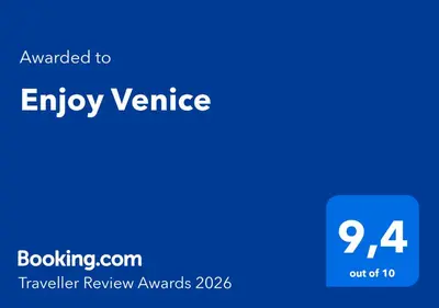Certificato, attestato, insegna o altro documento esposto da Enjoy Venice