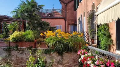 Giardino di Camera doppia con bagno e terrazza