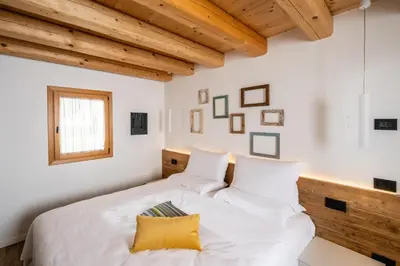 Letto o letti in una camera di Borgo Paolin - Camere in vigna