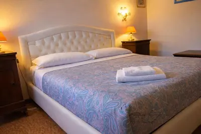 Letto o letti in una camera di Best view in Venice! Charming apartment with private roof terrace