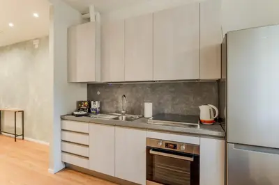 Cucina o angolo cottura di GuestHost - Padova living Experience - Diamante Apartment, Rubino Room and Smeraldo Room