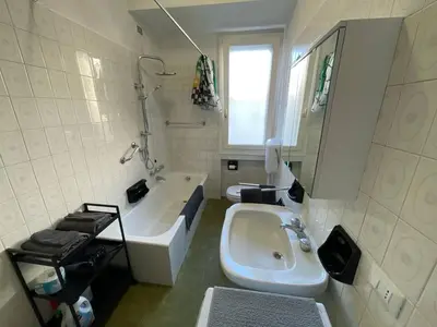Bagno di GRANDMA MARY Appartamento nel verde con Ascensore Balcone AC Internet Veloce GIUDECCA VENEZIA