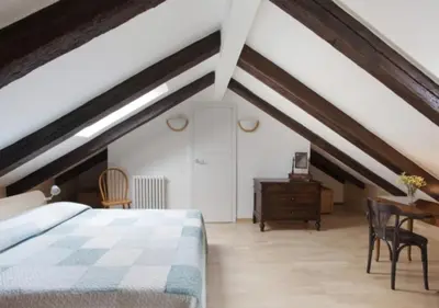 Letto o letti in una camera di Stefano F2 - LOCAPPART