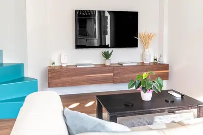 TV o dispositivi per l'intrattenimento presso Bridge of Angels Apartment