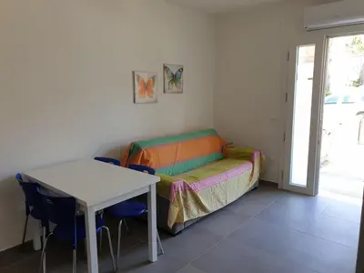 Letto o letti in una camera di Villa debora