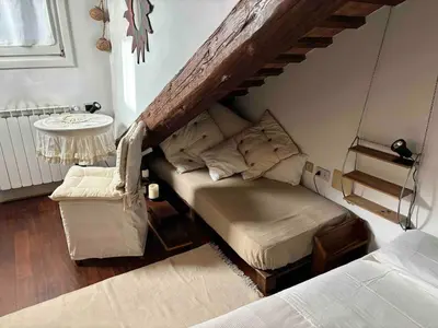 Area soggiorno di Indipendent house in Venice