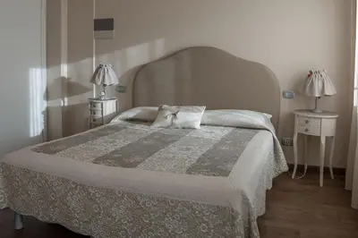 Letto o letti in una camera di Antica Dimora Stucky