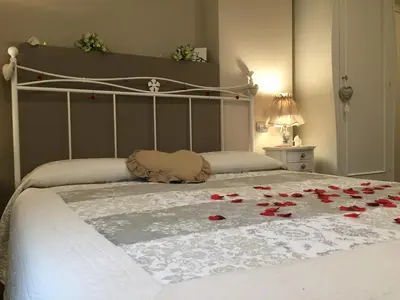 Letto o letti in una camera di Antica Dimora Stucky