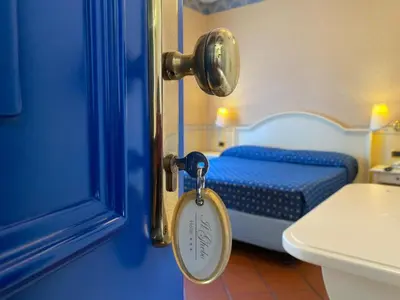 Letto o letti in una camera di Il Ghebo