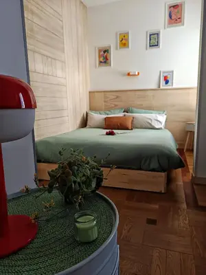 Letto o letti in una camera di Casa Mirighì