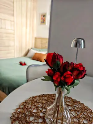 Letto o letti in una camera di Casa Mirighì