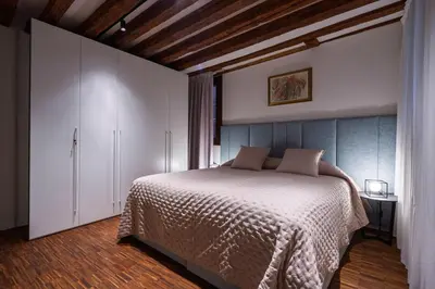 Letto o letti in una camera di Ca' Vida Mezzà